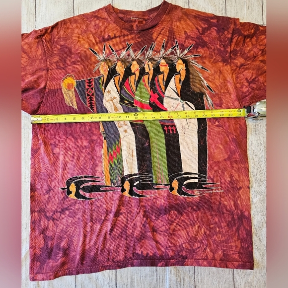The Mountain Vintage Size XXL Native American 1996 Tee Shirt Cotton Short Sleeve - Picture 7 of 8